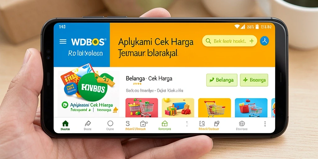 Screenshot antarmuka aplikasi WDBOS yang menampilkan fungsi Cek Harga.